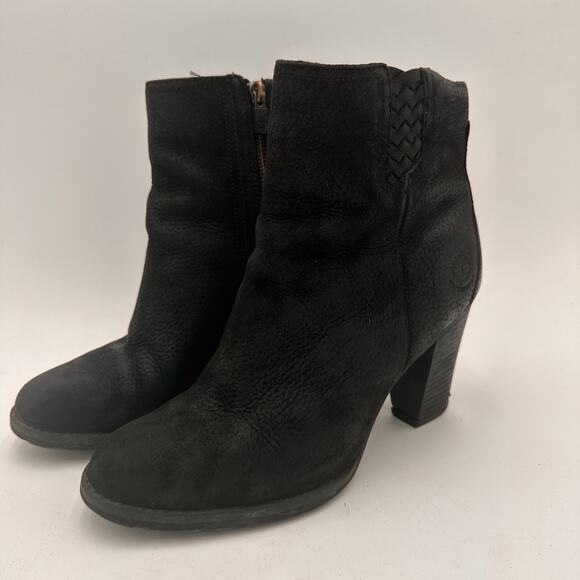 Timberland Black Earthkeepers Stratham Suede Leather Booties Size 9 - Picture 6 of 10